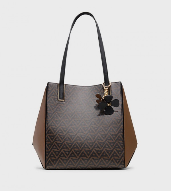 LARGEPRISMA Logo Patterned Tote Bag