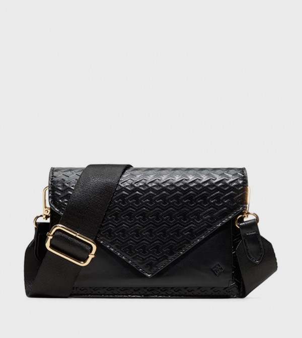 LARISSAA Quilted Flap Crossbody Bag