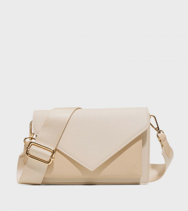 LARISSAA Quilted Flap Crossbody Bag