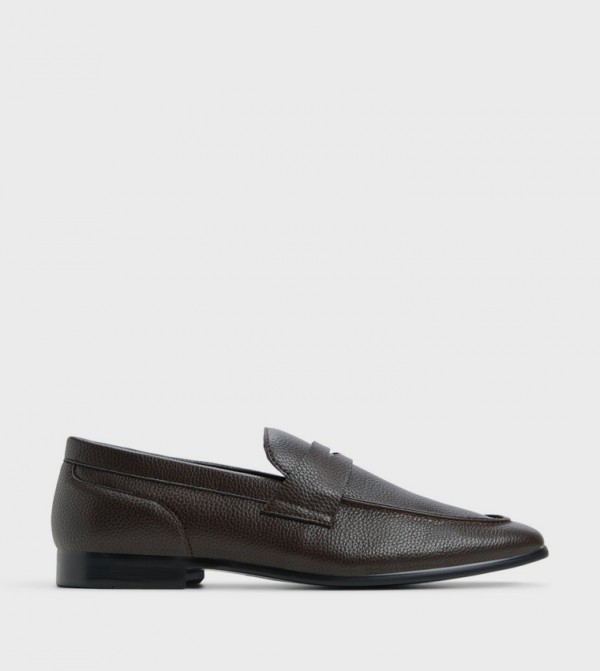 LAVENZA Textured Slip-On Formal Shoes