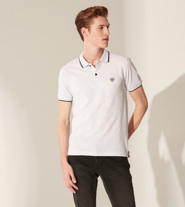 Buy Beverly Hills Polo Club Logo Detailed Regular Fit Polo T Shirt 