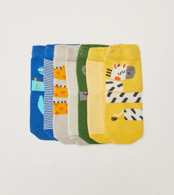 Buy LC Waikiki Printed Baby Boy Socks 7 Pack In Multiple Colors