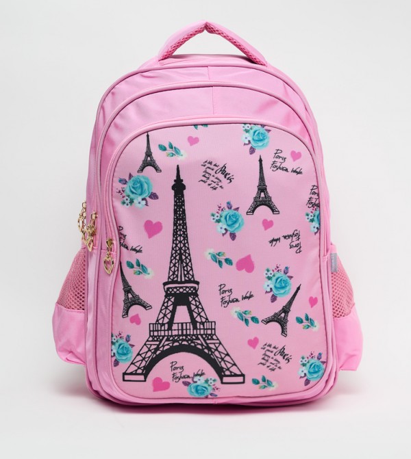 Printed Front Pocket 18" Backpack