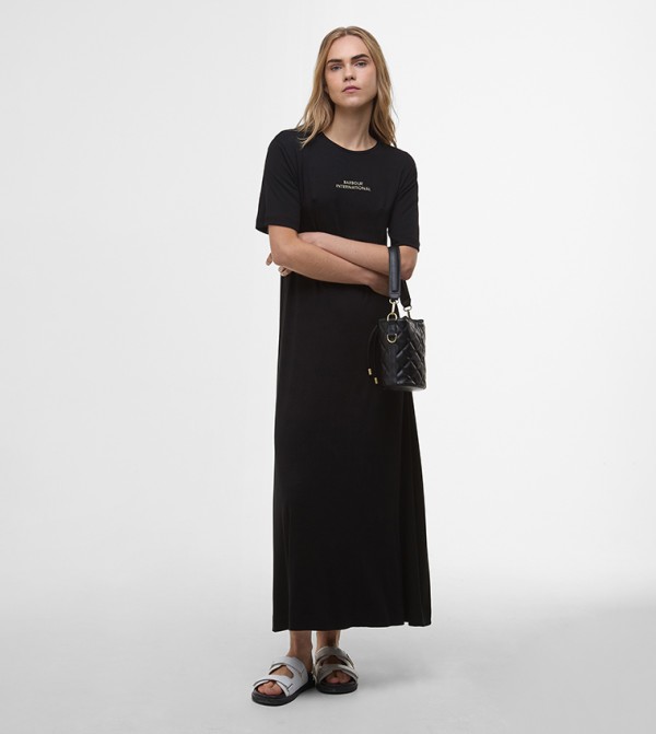 ESTELLA Printed Short Sleeves T-Shirt Dress