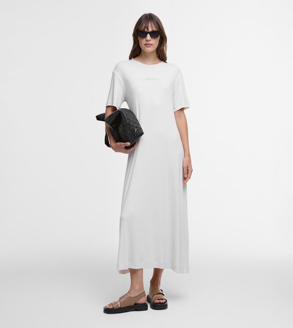 ESTELLA Printed Short Sleeves T-Shirt Dress