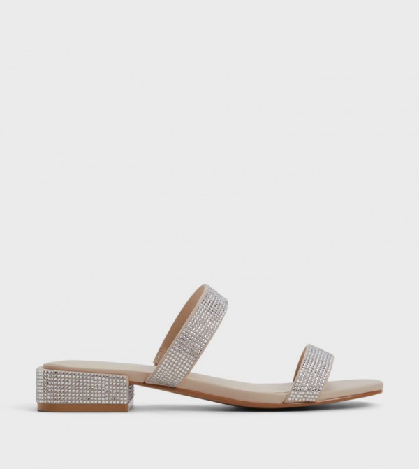 LEAAH Embellished Low Heel Sandals