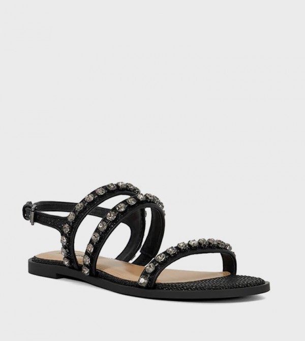 LEO Embellished Flat Sandals