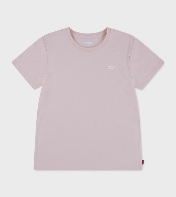 تيشيرت بكم قصير وطبعة الشعار