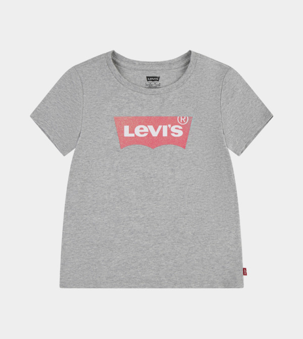 Logo Batwing Printed Short Sleeves T-Shirt