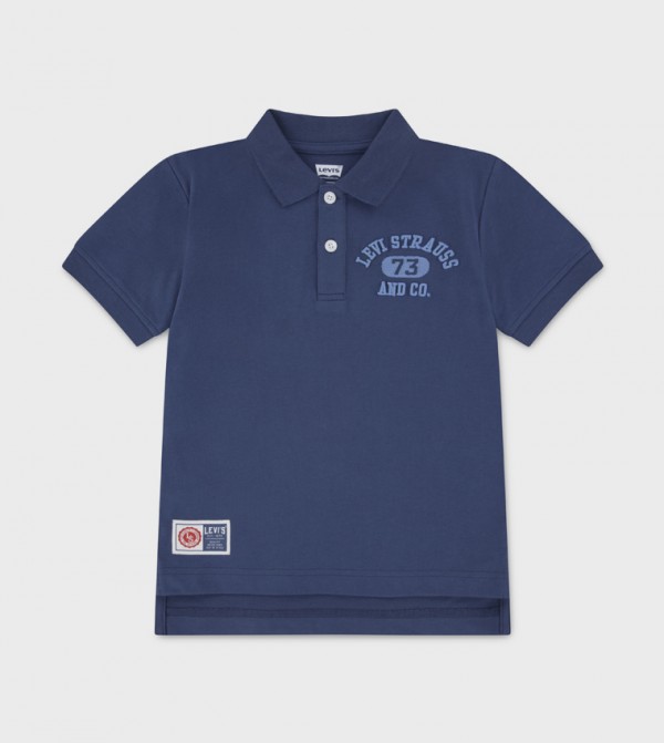 Logo Printed Short Sleeves Polo T-Shirt