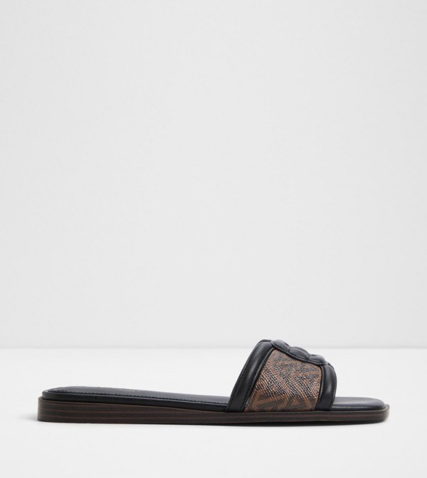 LIAUDIN Monogram Patterned Flat Sandals