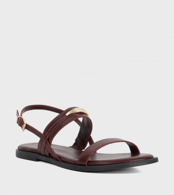 LITTON Metal Accent Flat Sandals