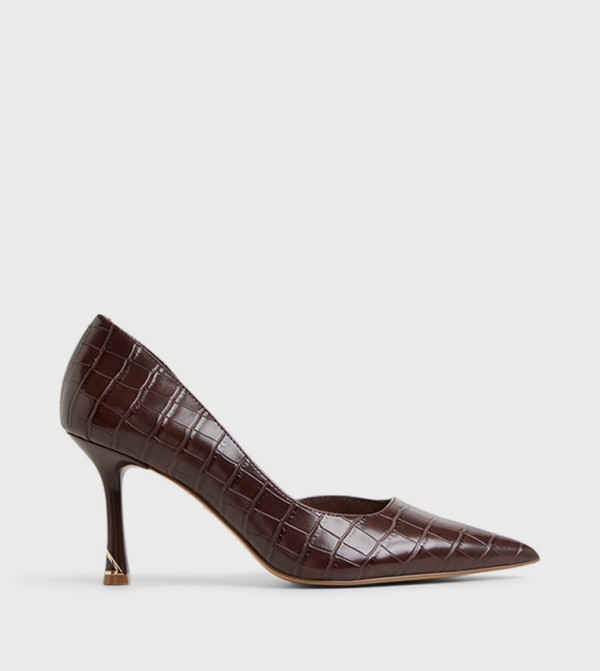 LIVIANNA Croc Textured Pumps