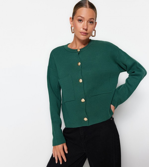 Other stories cheap green cardigan