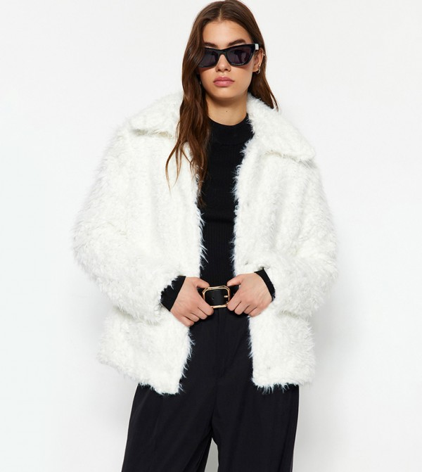 Buy Boohoo Mongolian Faux Fur Coat In Pink