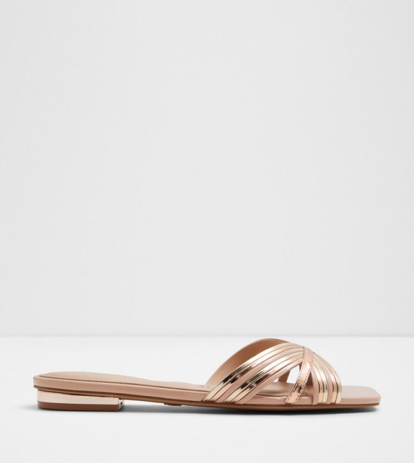 LOTA Metallic Flat Sandals