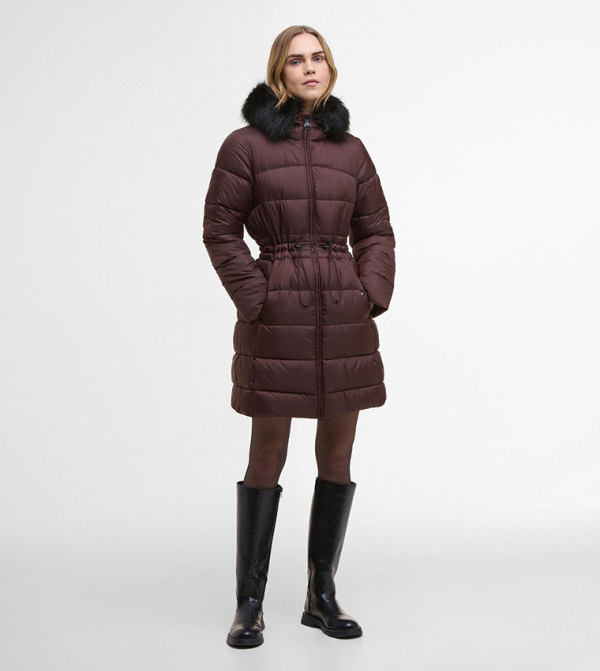 ANASTASIA Zippered Hooded Puffer Jacket