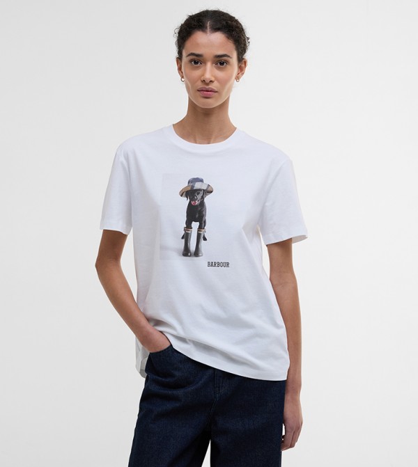 WOODROW Printed Crew Neck T-Shirt