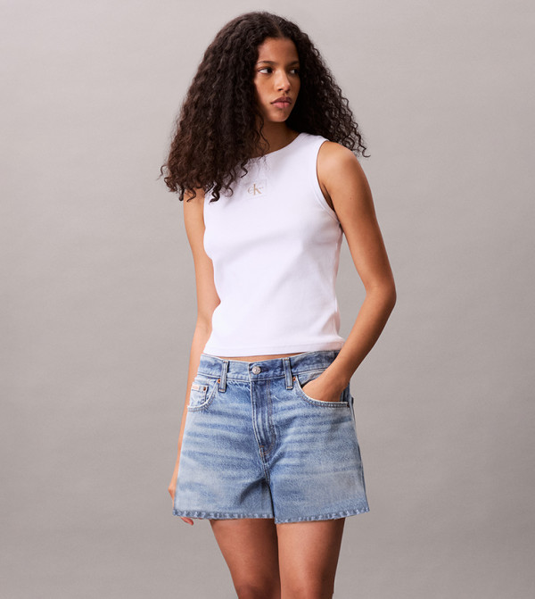 Logo Badge Sleeveless Top