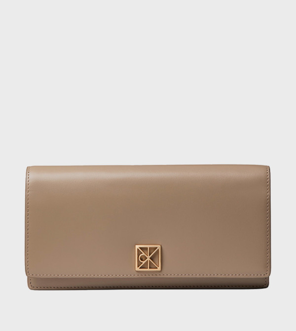 Logo Detail Bi-Fold Long Wallet
