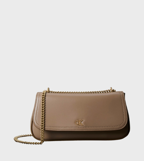 Logo Detail Convertible Chain Crossbody Bag
