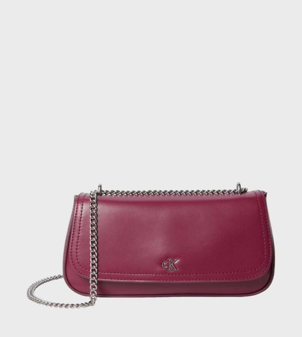 Logo Detail Convertible Chain Crossbody Bag
