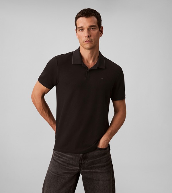 Refined Pique Tipped Classic Polo T-Shirt