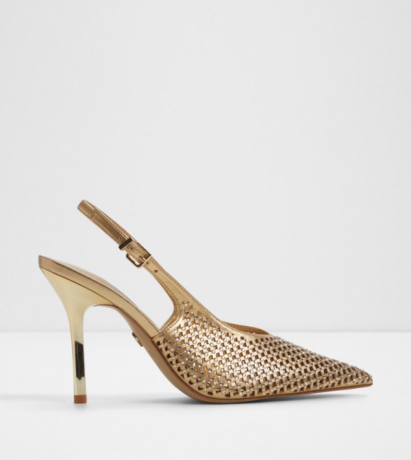 LYSANDRE Laser Cut Slingback Pumps