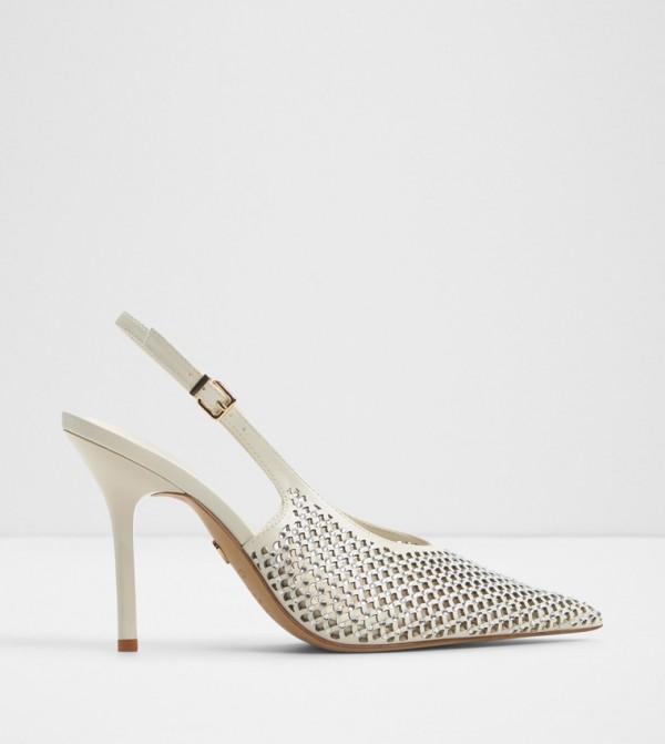 LYSANDRE Laser Cut Slingback Pumps