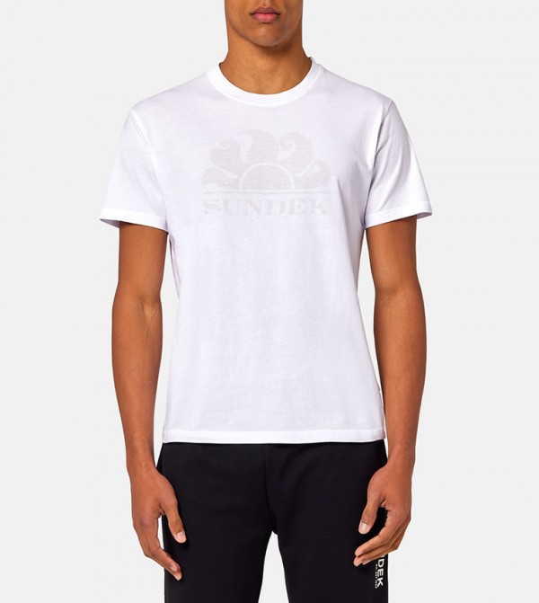 New Simeon Crew Neck T-Shirt with Logo Print