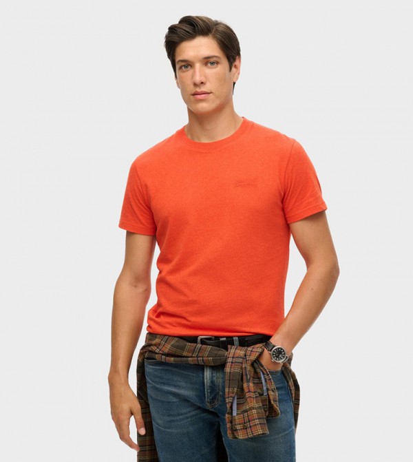 Monotype Embroidered Slim Fit T-Shirt