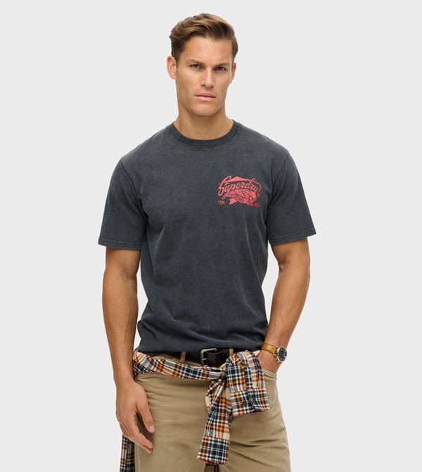 Logo Printed Crew Neck T-Shirt
