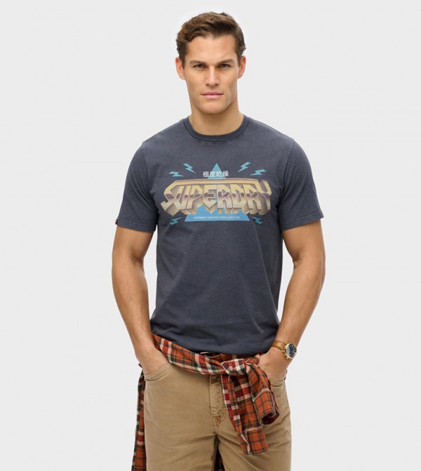Monotype Crew Neck Relaxed Fit T-Shirt