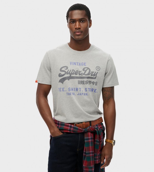 Printed Crew Neck Relaxed Fit T-Shirt