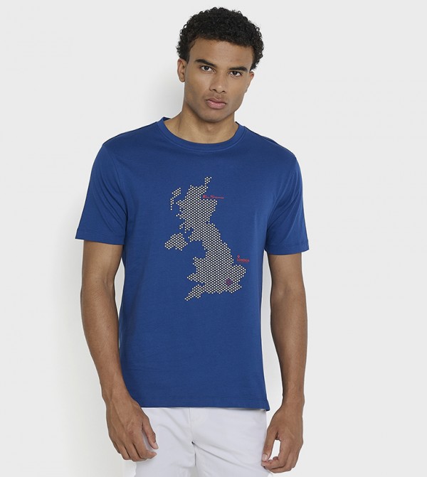 Printed Crew Neck Cotton T-Shirt