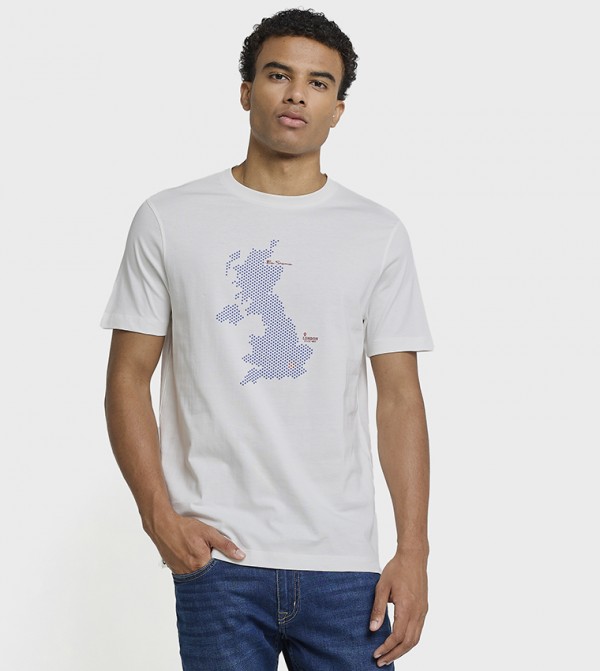 Printed Crew Neck Cotton T-Shirt