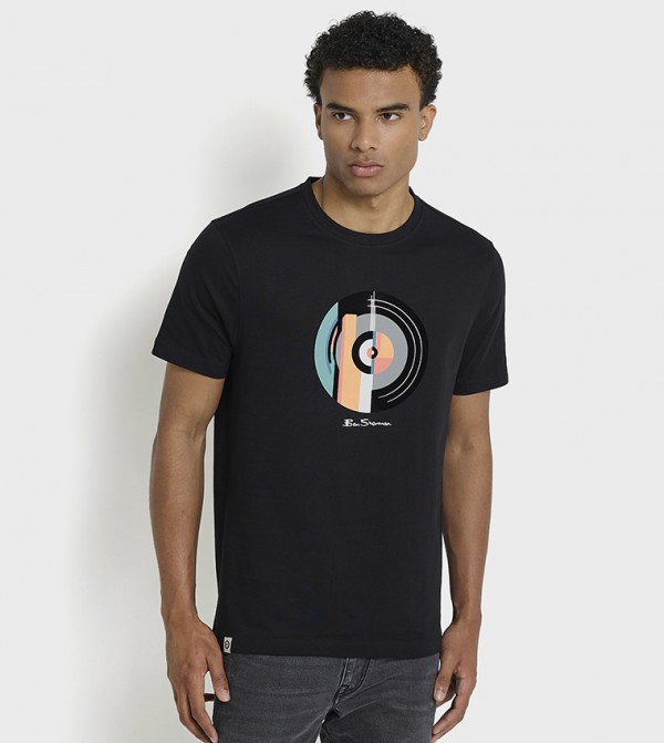 Printed Crew Neck Cotton T-Shirt