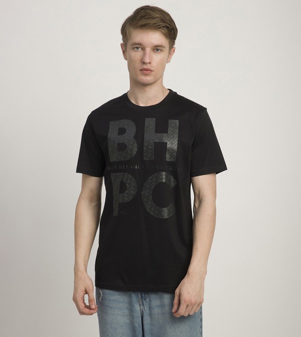 Monogram Patterned Crew Neck T-Shirt