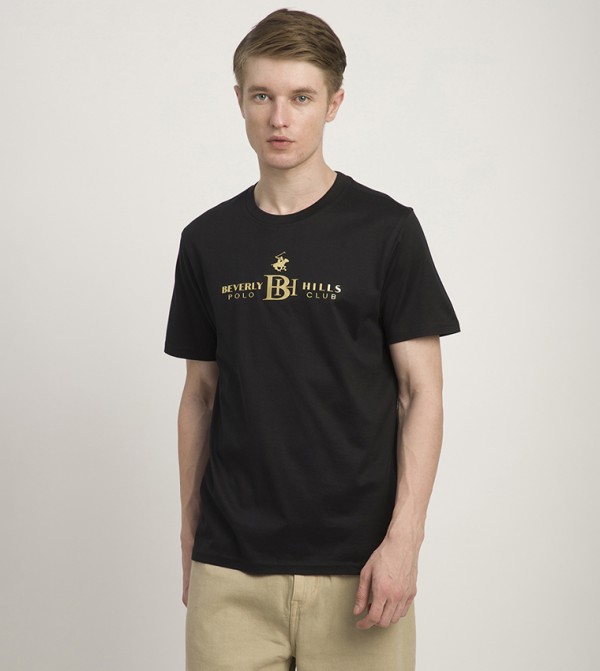 Logo Printed Crew Neck T-Shirt