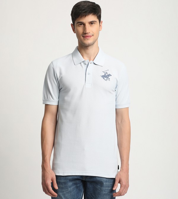 Logo Detail Short Sleeves Polo T-Shirt