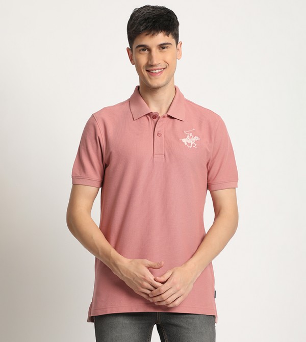 Logo Embroidered Polo T-Shirt
