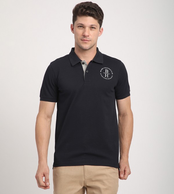 Logo Detail Short Sleeves Polo T-Shirt