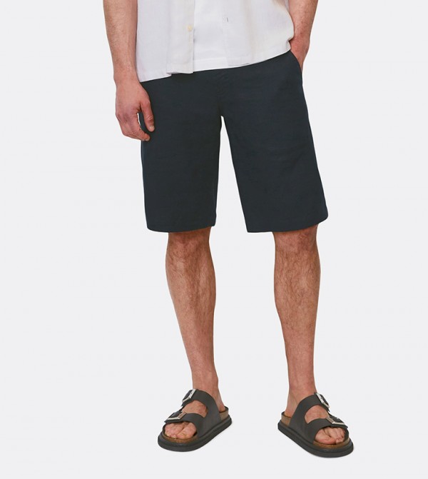Reso Solid Linen Shorts