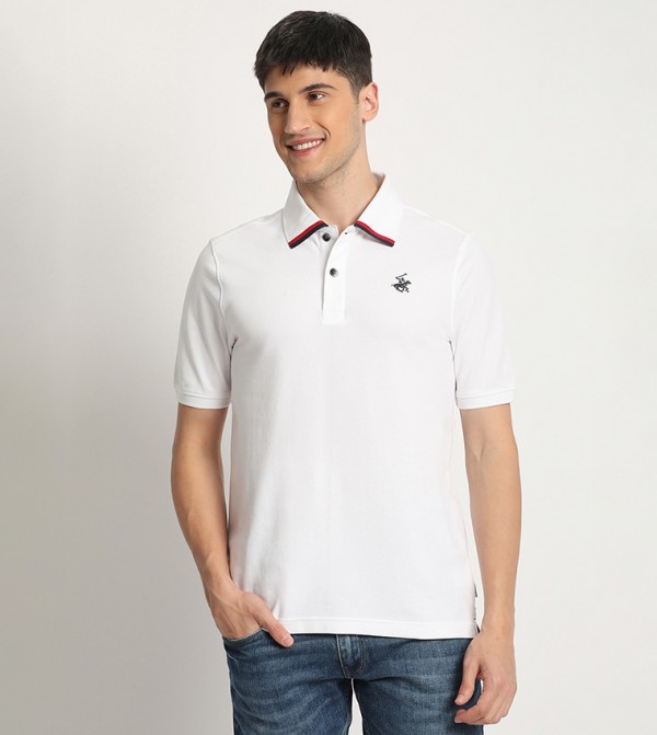Logo Embroidered Polo T-Shirt