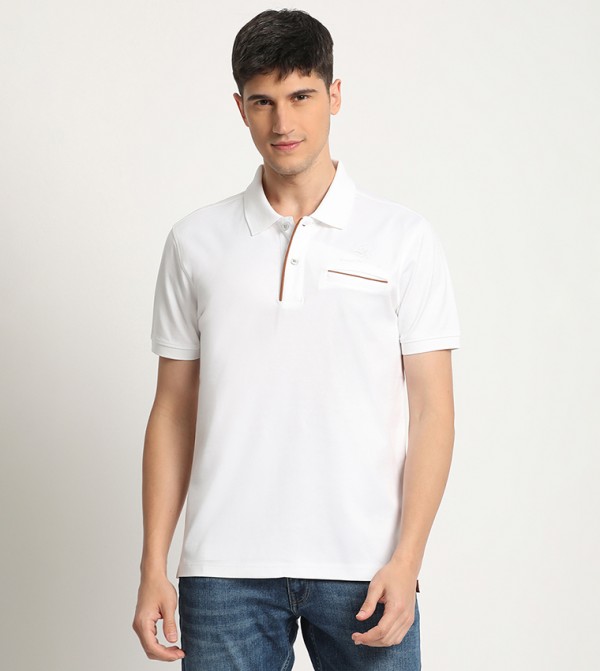 Logo Embroidered Polo T-Shirt