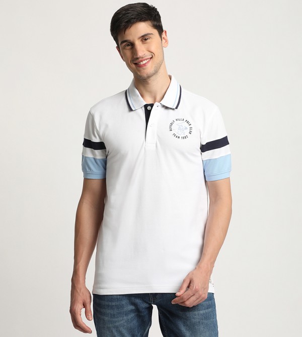 Logo Detail Short Sleeves Polo T-Shirt