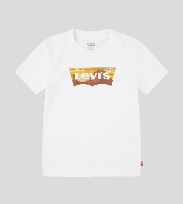 Batwing Logo Detail Crew Neck T-Shirt