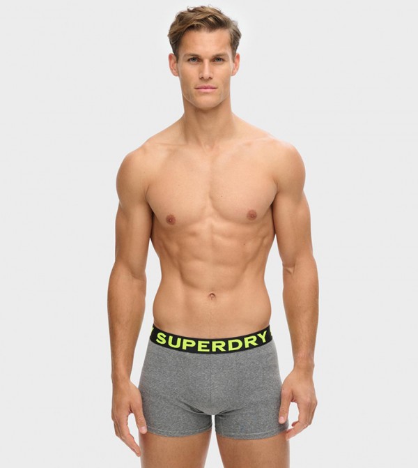 Pack of 3 Logo Waistband Trunks