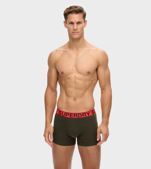 Pack of 3 Logo Waistband Trunks