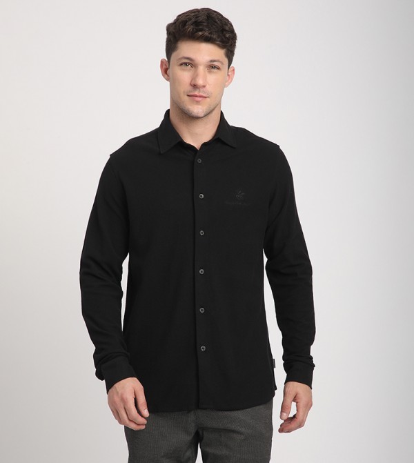 Textured Long Sleeves Shirt